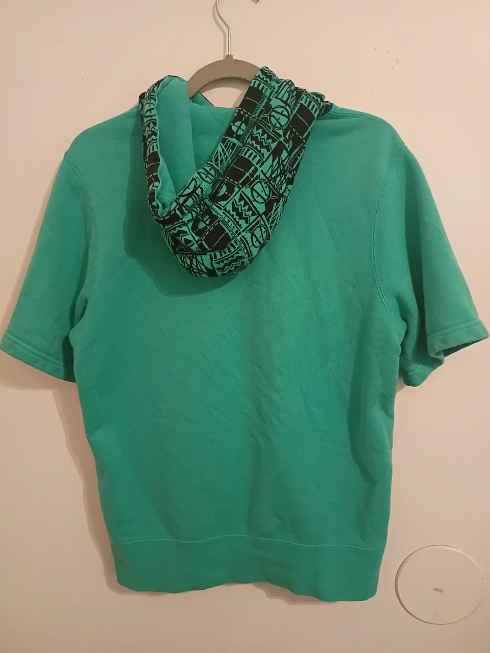 VTG Nike Air Women's Teal Short-Sleeve Hoodie Sz SP